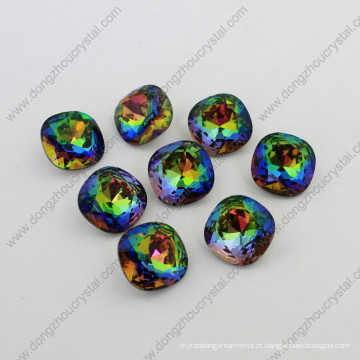 Espreguiçadeira Sqaure 12mm / 18mm Jóias Crystal Point Back Stones